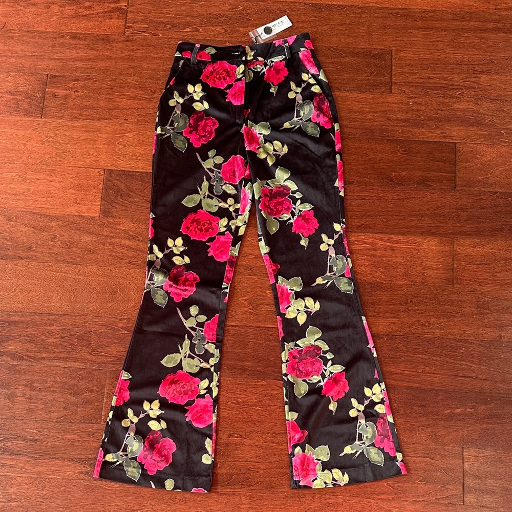 Brand new! Nasty Gal Floral Boot Cut Pants